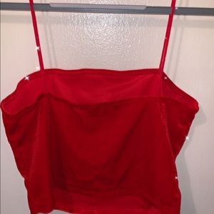 This is a very cute red velvet crop top🌹